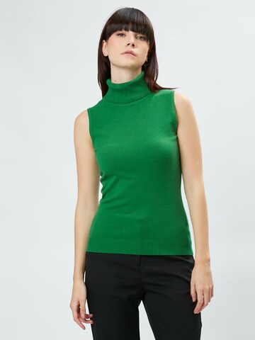 Tops en tricot Influencer en vert : devant