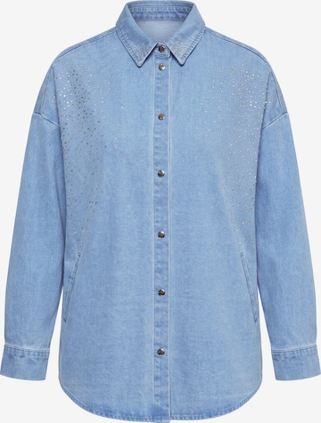 Ulla Popken Jacke in Blau: Vorderseite
