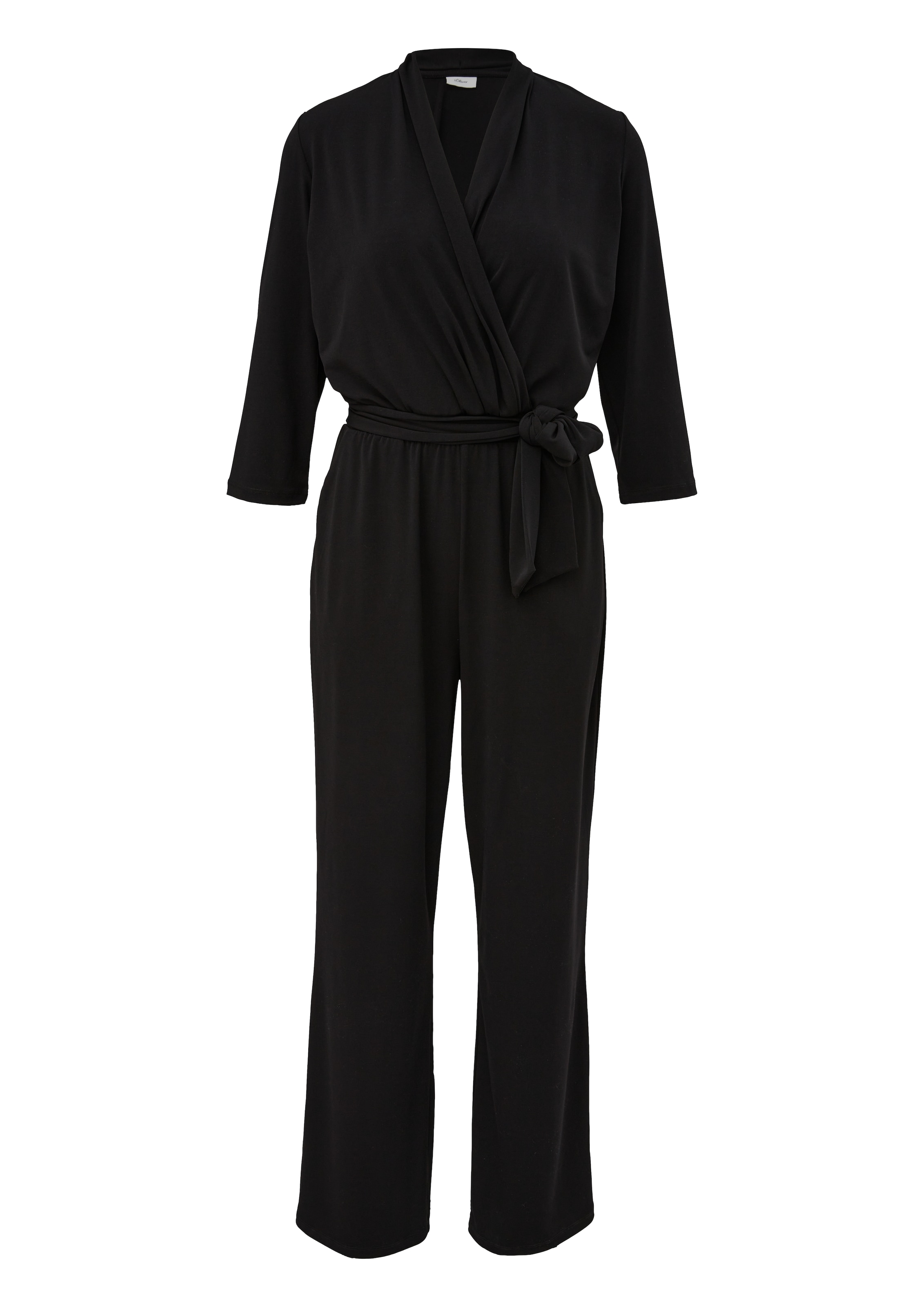 s.Oliver BLACK LABEL Jumpsuit in Zwart: voorkant