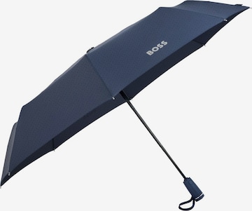 BOSS Paraplu 'Pocket umbrella Double B' in Blauw: voorkant
