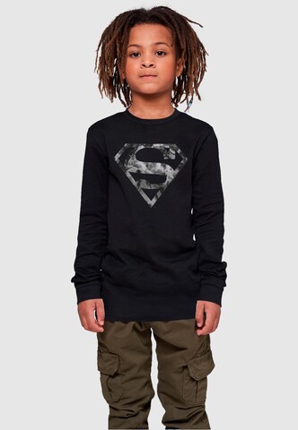 ABSOLUTE CULT Shirt 'DC Originals - Marble Superman' in Zwart: voorkant