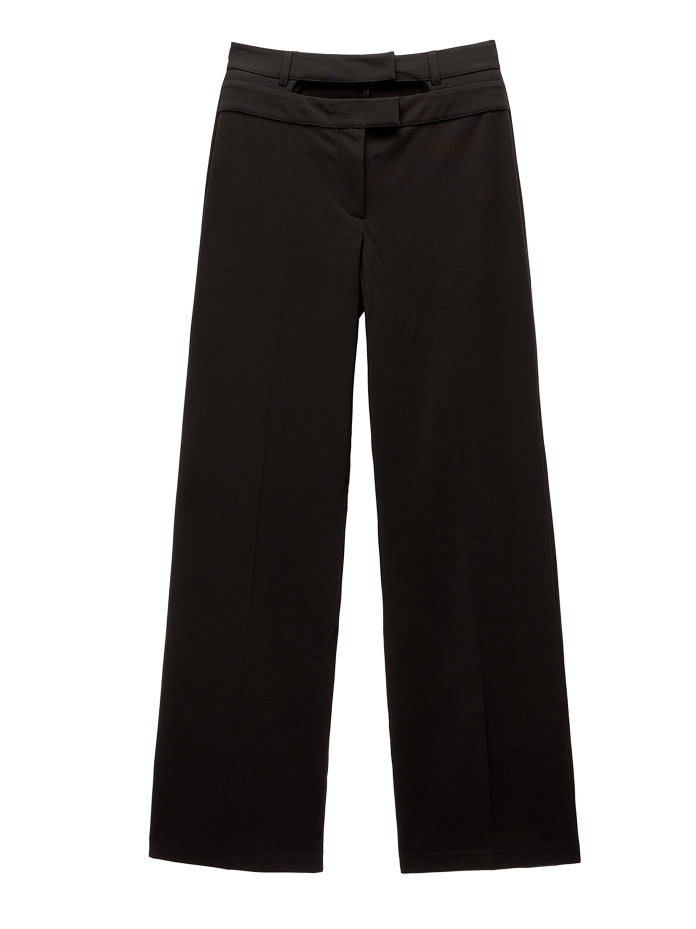 Regular Pantalon Pull&Bear en noir : devant