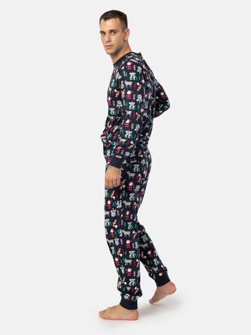 PANTONECLO Pajamas long 'Pantoneclo Men’s Pajama Set' in Mixed colours