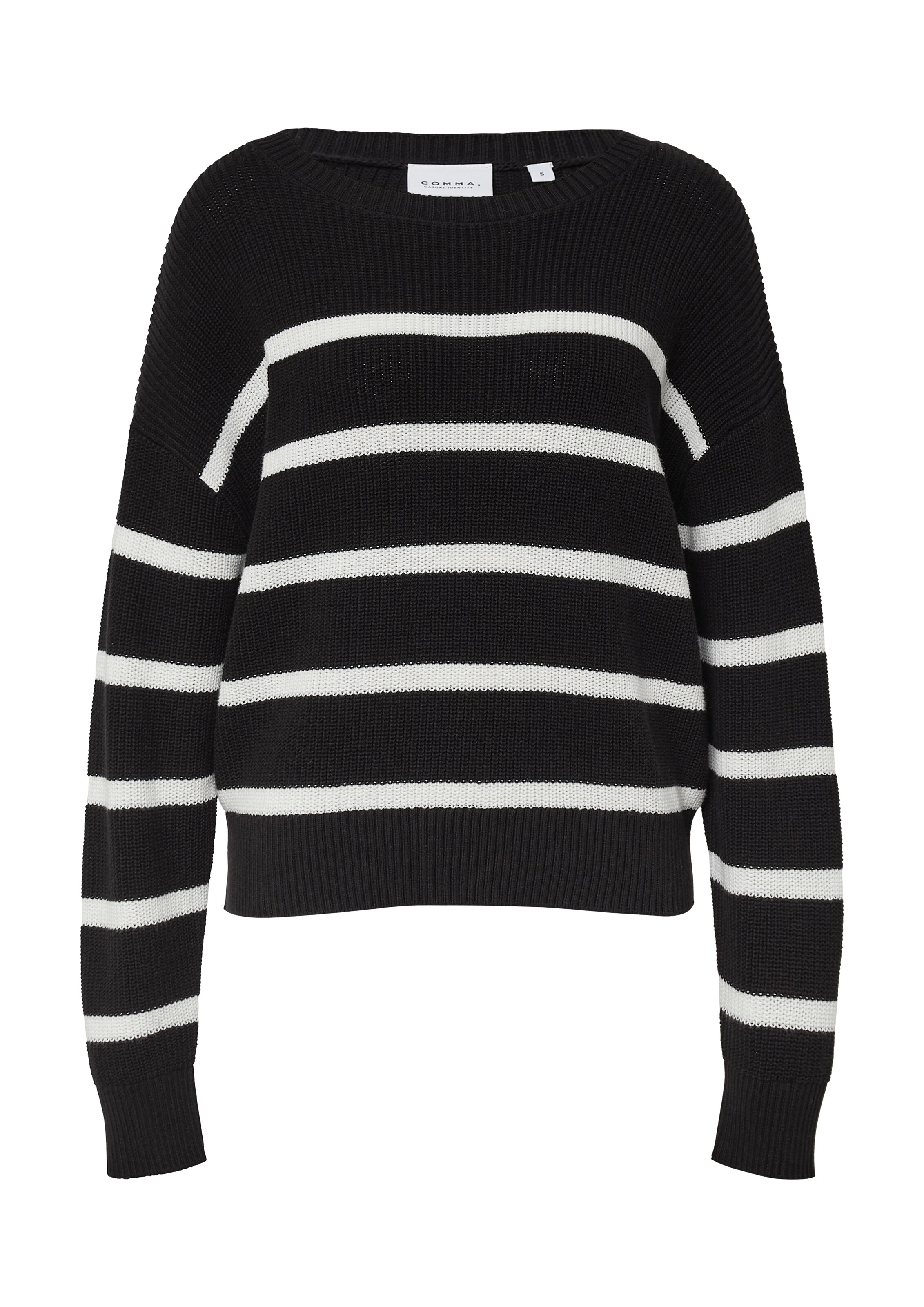 comma casual identity Pullover in Schwarz: Vorderseite