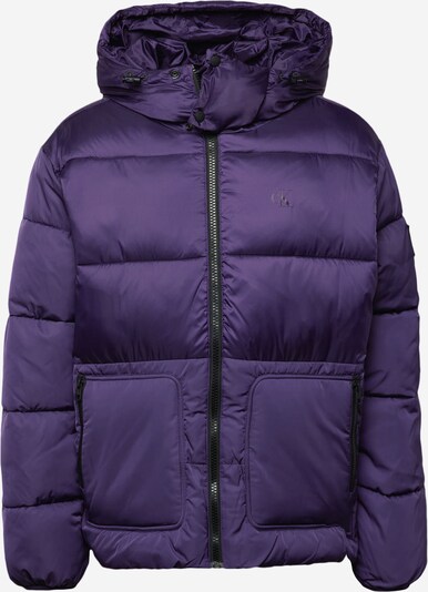 Calvin Klein Jeans Veste d’hiver en violet foncé, Vue avec produit