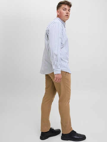 Jack & Jones Plus Slim fit Chino Pants 'JPSTMarco JJDave' in Brown
