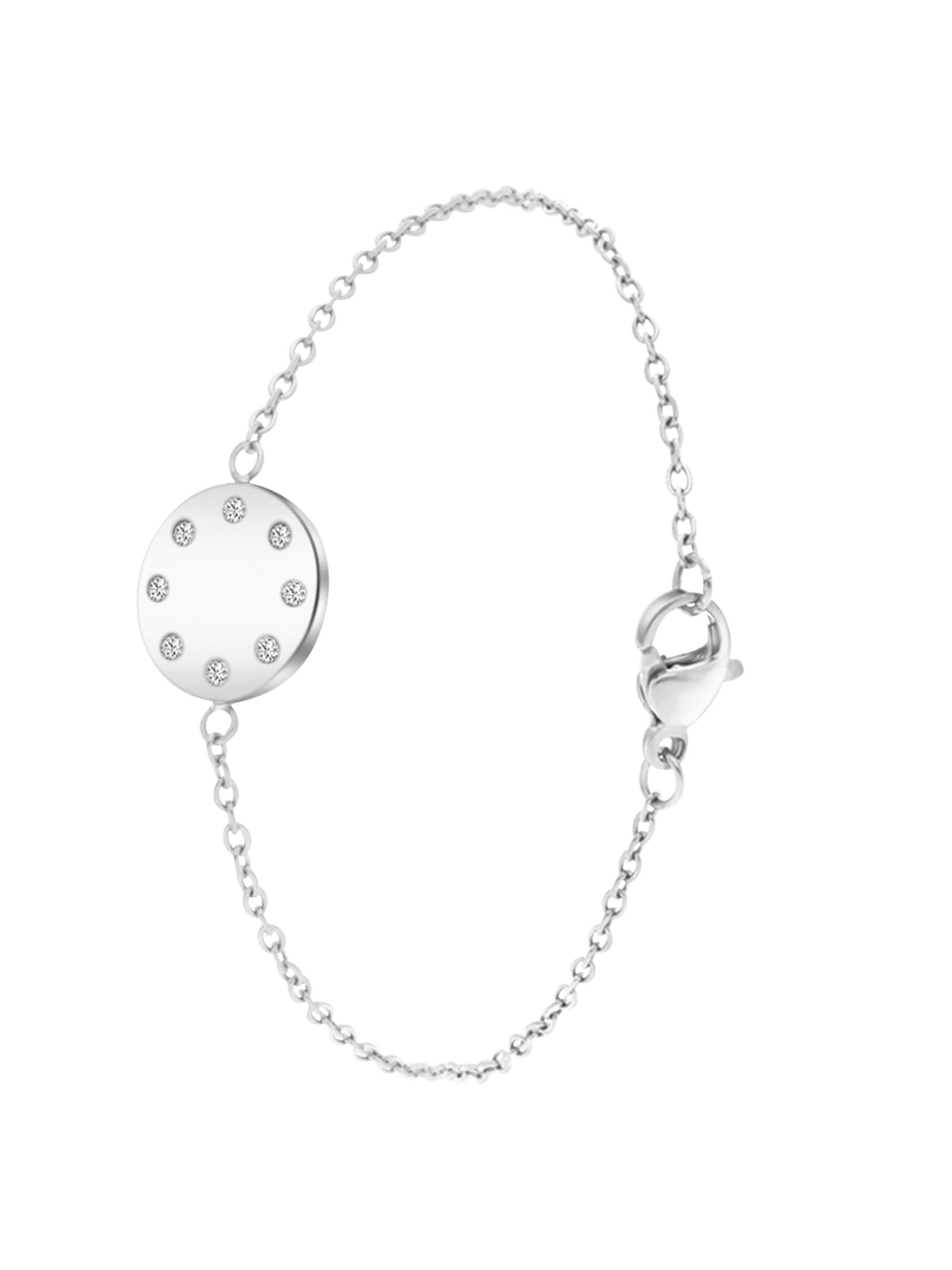 Lucardi Bracelet in Silver: front