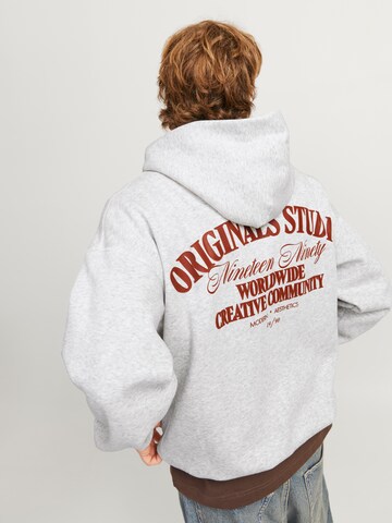 JACK & JONES Sweatshirt 'JORRoxbury' in Weiß: Vorderseite