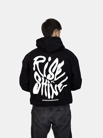 Crystal Paris Sweatshirt 'Shine' in Zwart