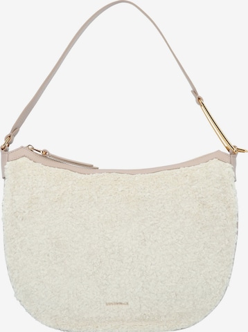 Coccinelle Shoulder Bag in White: front