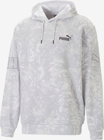 PUMA Sport sweatshirt 'POWER' i vit: framsida