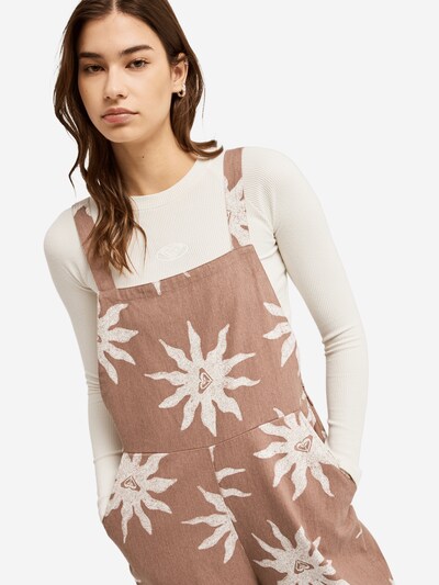 ROXY Jumpsuit 'Sweet Note Route' in L in Cream / Brown, Item view