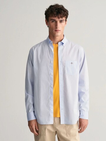 GANT Regular fit Button Up Shirt in Blue: front