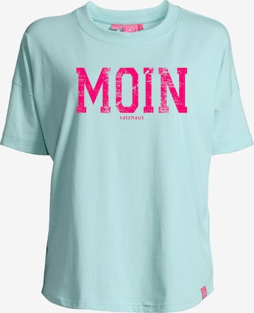 salzhaut Shirt 'Leev-Moin' in Blauw: voorkant