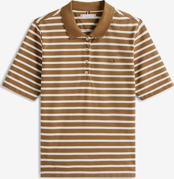 TOMMY HILFIGER Тениска '1985' в кафяво: отпред