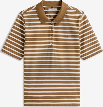 TOMMY HILFIGER Majica '1985' u smeđa / bijela, Pregled proizvoda