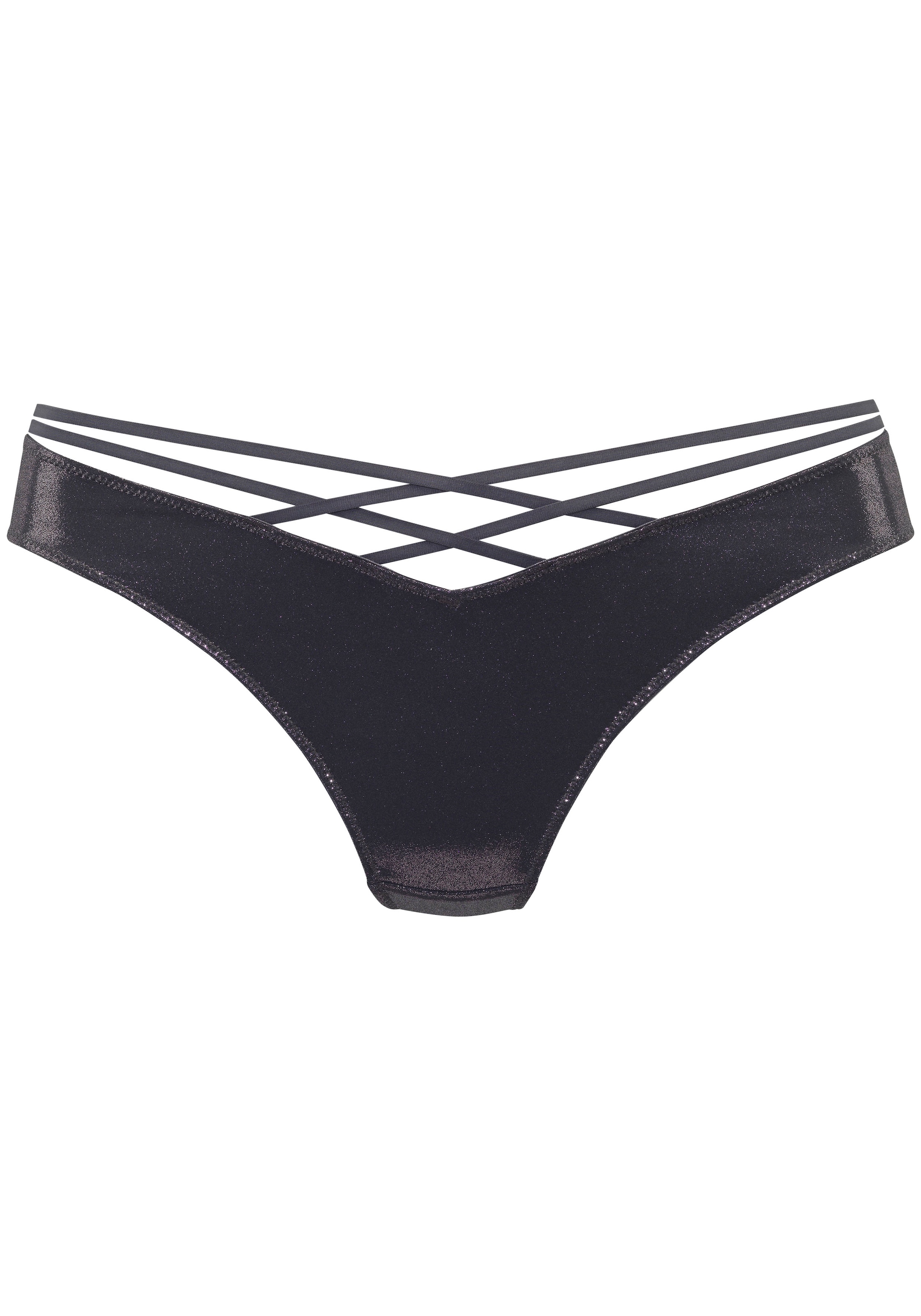 VIVANCE - Tanga en negro: frente