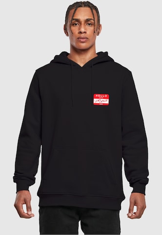 Merchcode Sweatshirt 'Lewis Capaldi - Hello it's me' in Black: front