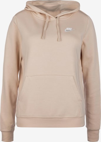 Nike Sportswear Sweatshirt 'Club Fleece' in Beige: predná strana