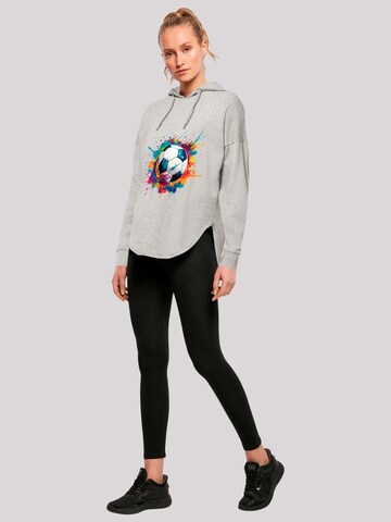 Sweat-shirt 'Bunte Fußball Grafik' F4NT4STIC en gris