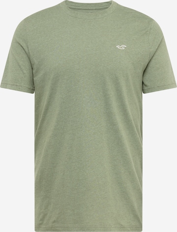 T-Shirt HOLLISTER en vert : devant