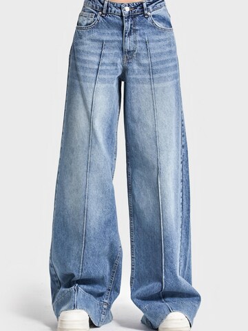 IT'S BASIC Wide leg Jeans 'Palazzo High Rise Jeans' in Blauw