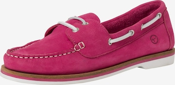 Mocassin TAMARIS en rose : devant