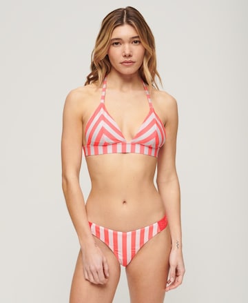 Superdry Triangle Bikini Top in Pink: front