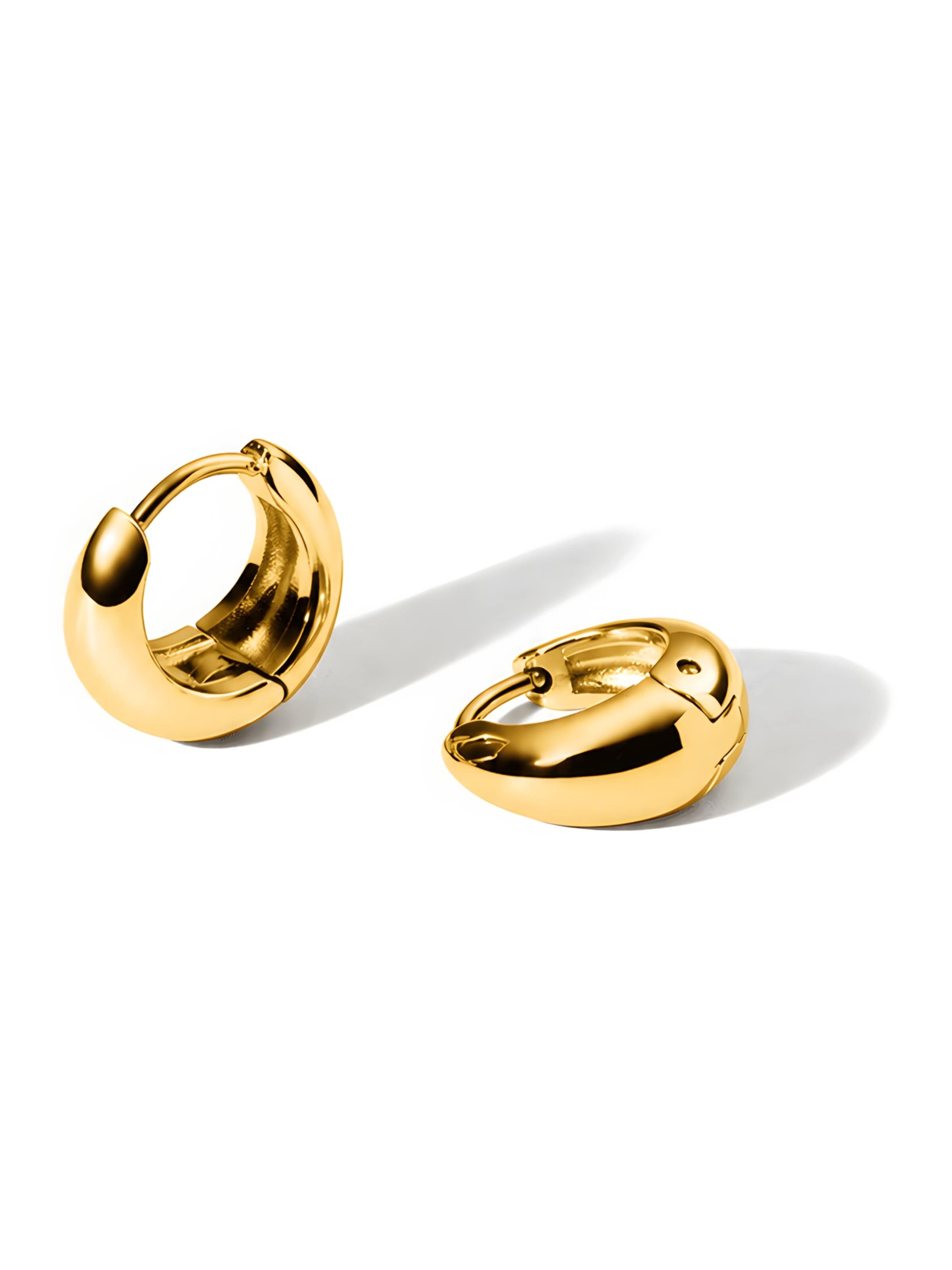 hiBALI Earrings 'Mini Curvy' in Gold: front