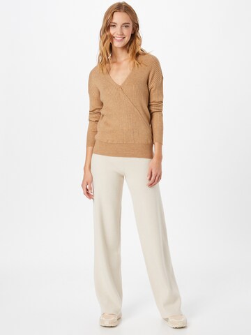 VILA Sweater 'GRADE' in Brown