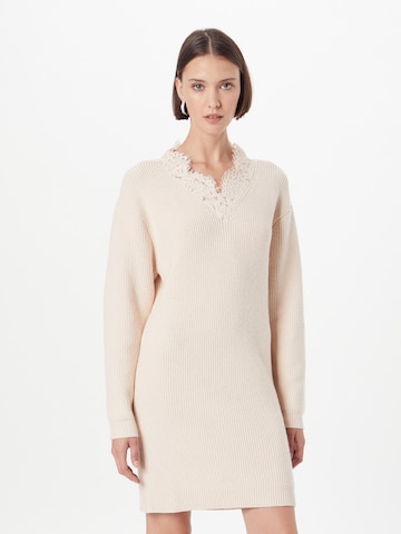 ABOUT YOU Knitted dress 'Female' in Beige: front