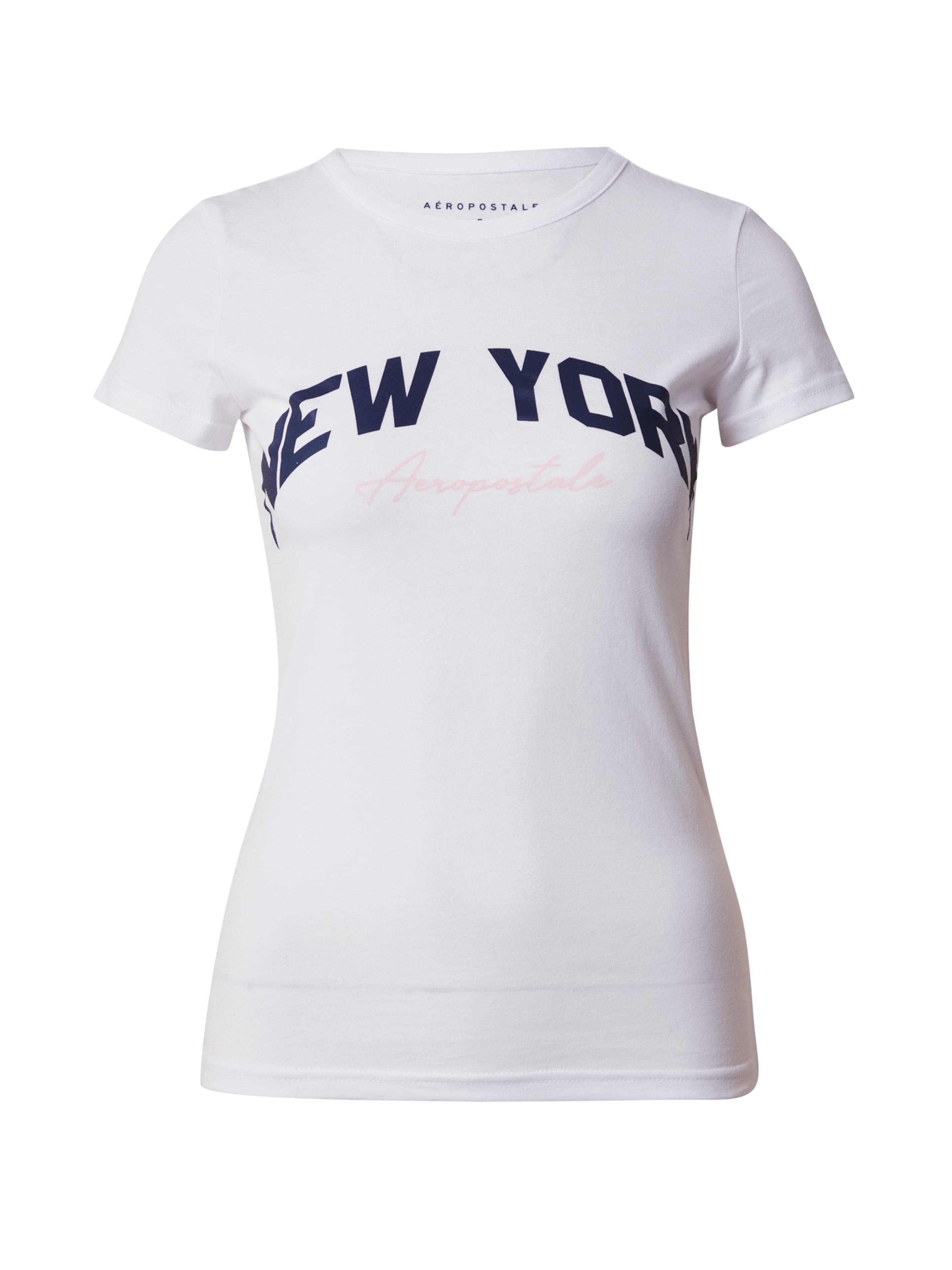 AÉROPOSTALE Shirt 'NEW YORK' in White: front