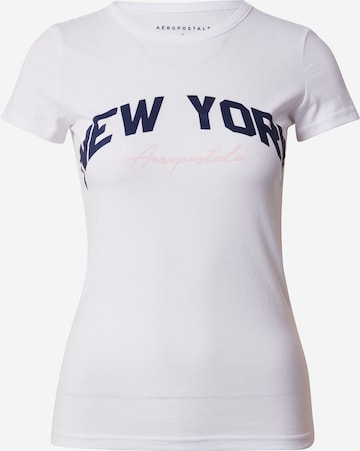 Maglietta 'NEW YORK' di AÉROPOSTALE in bianco: frontale
