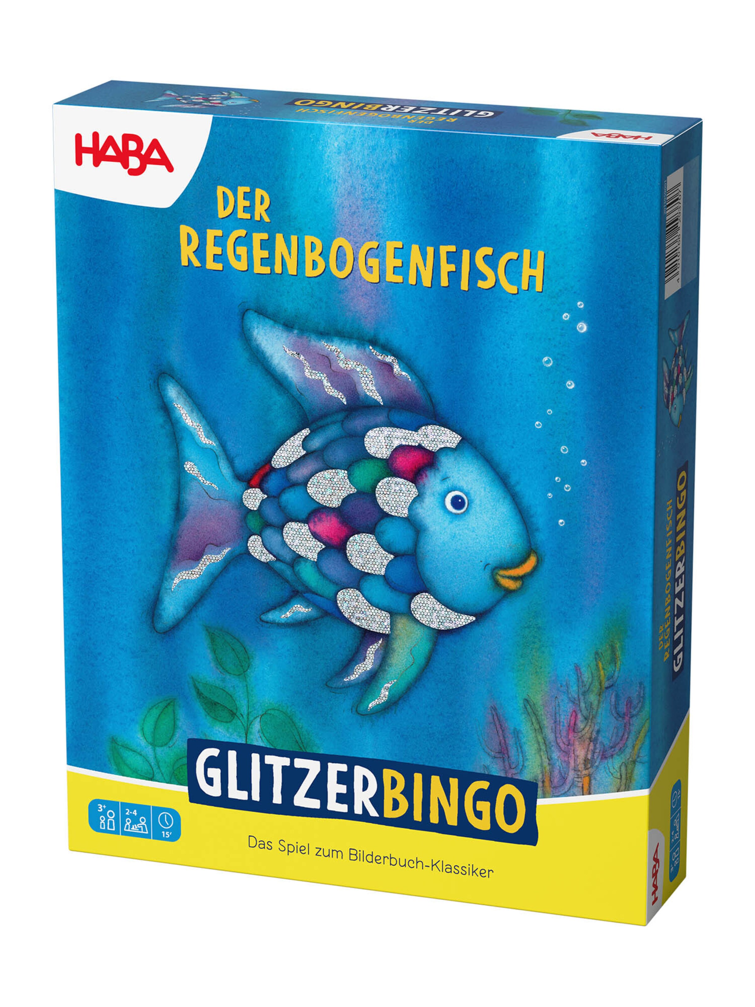 HABA Spiel ' Der Regenbogenfisch-Glitzer-Bingo ' in One Size in mischfarben, Produktansicht