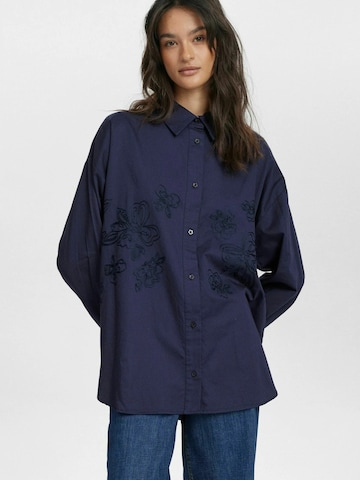 Maglietta 'FAITH' di NÜMPH in blu: frontale