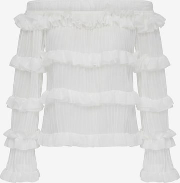 Chemisier Ombre en blanc : devant