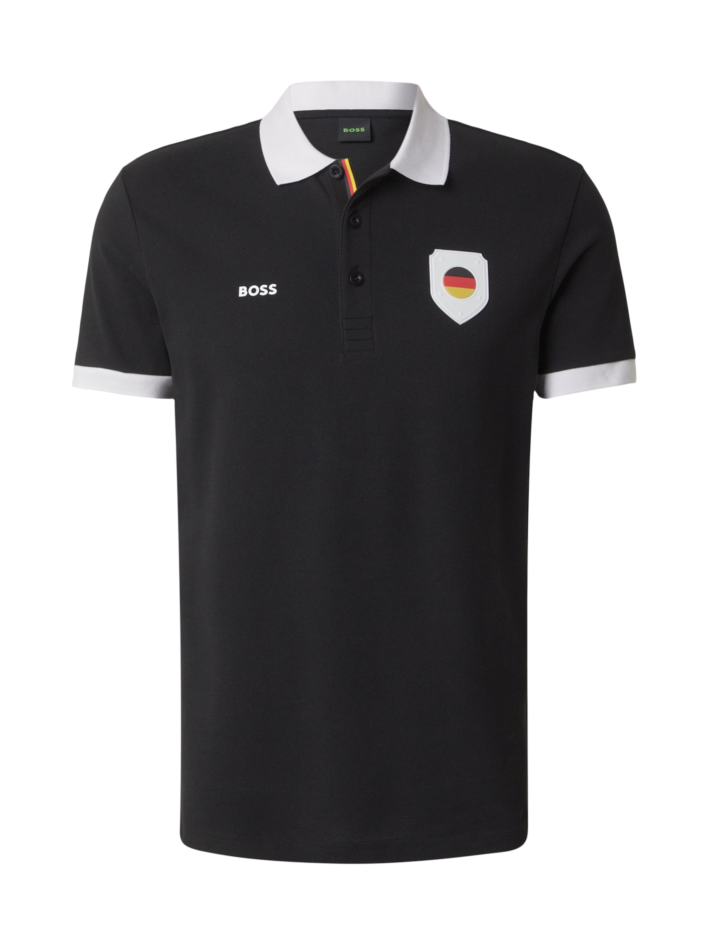 BOSS Póló 'Paddy' - fekete: elől