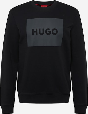 HUGO - Sweatshirt 'Duragol' em preto: frente