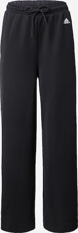 ADIDAS SPORTSWEAR - Pierna ancha Pantalón deportivo en negro: frente