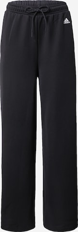 ADIDAS SPORTSWEAR Wide Leg Sporthose in Schwarz: predná strana