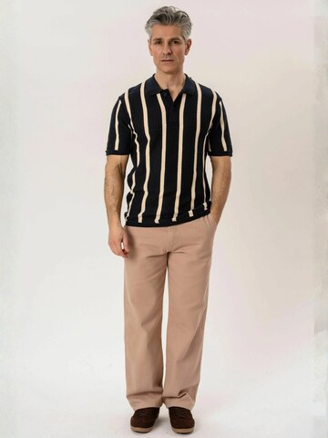 Coupe regular Chemise ' Polo ' TEESHOPPEN en bleu