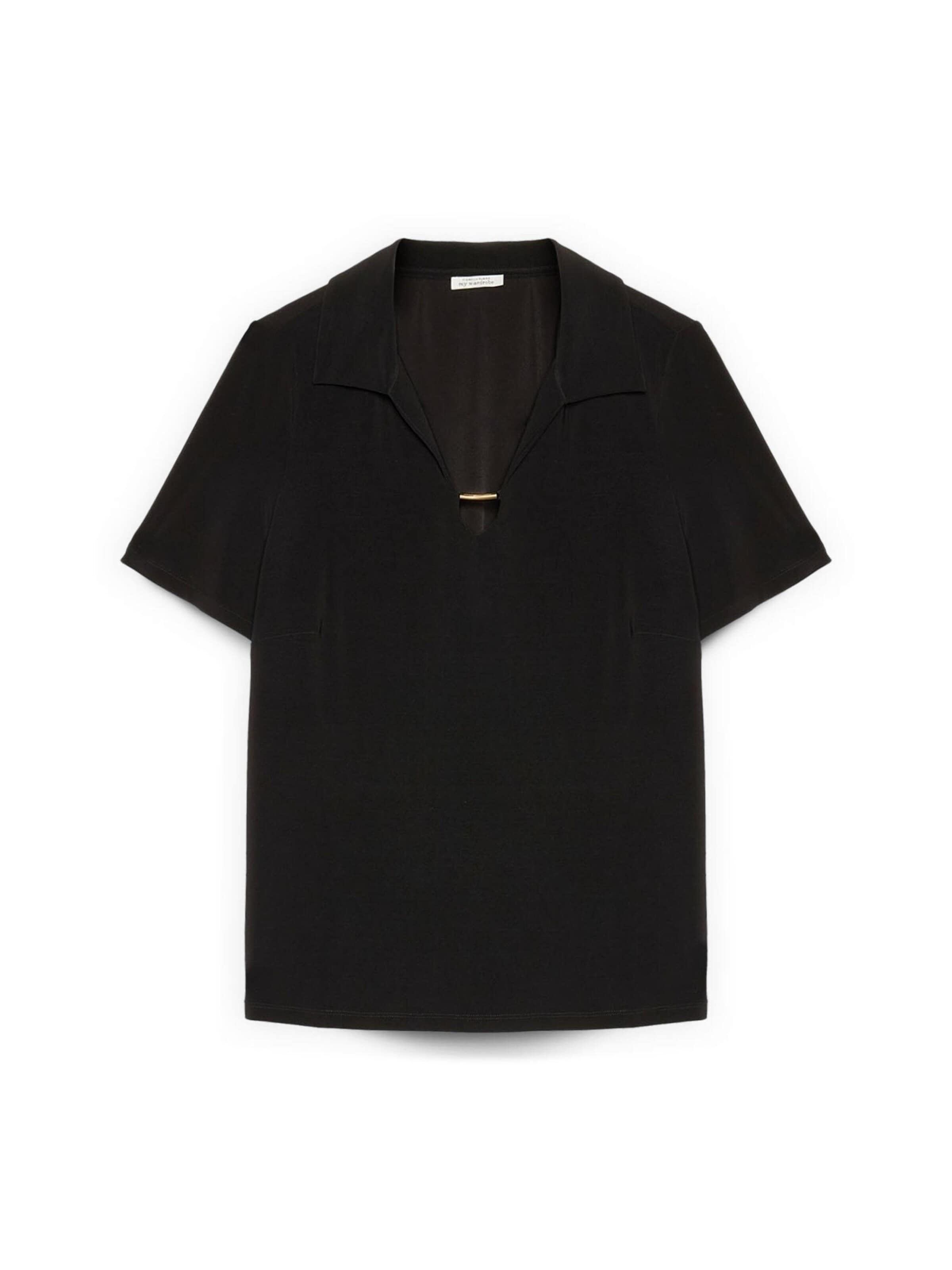 Fiorella Rubino Blouse in Zwart: voorkant