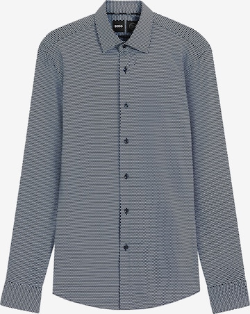 BOSS Slim Fit Hemd 'P-Hank' in Blau: Vorderseite