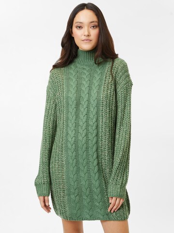 Noisy may Knitted dress 'LORI' in Green: front