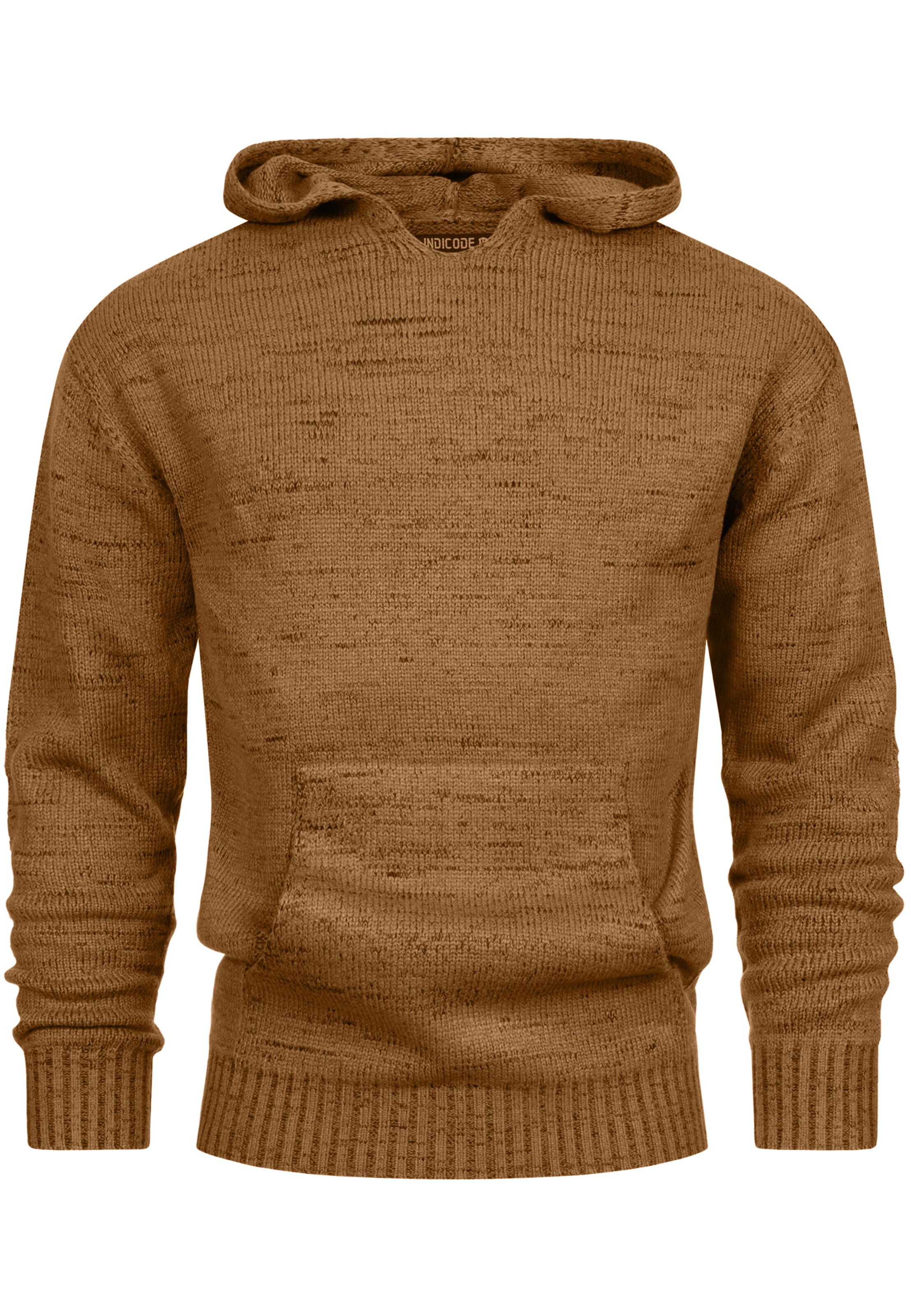 INDICODE JEANS Pullover ' INLedger ' in Bronze: Vorderseite