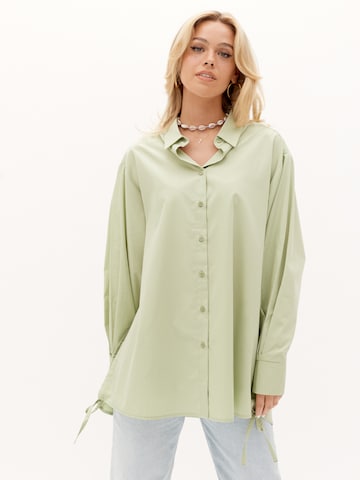 Camicia da donna 'Emma' di millane in verde: frontale