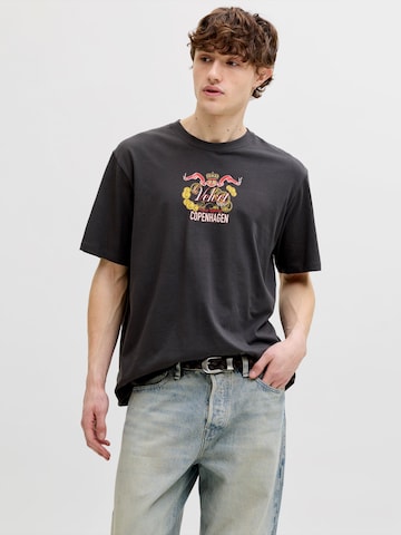 JACK & JONES Majica 'JORVINTAGE' | črna barva