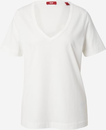 ESPRIT Majica | bela barva: sprednja stran