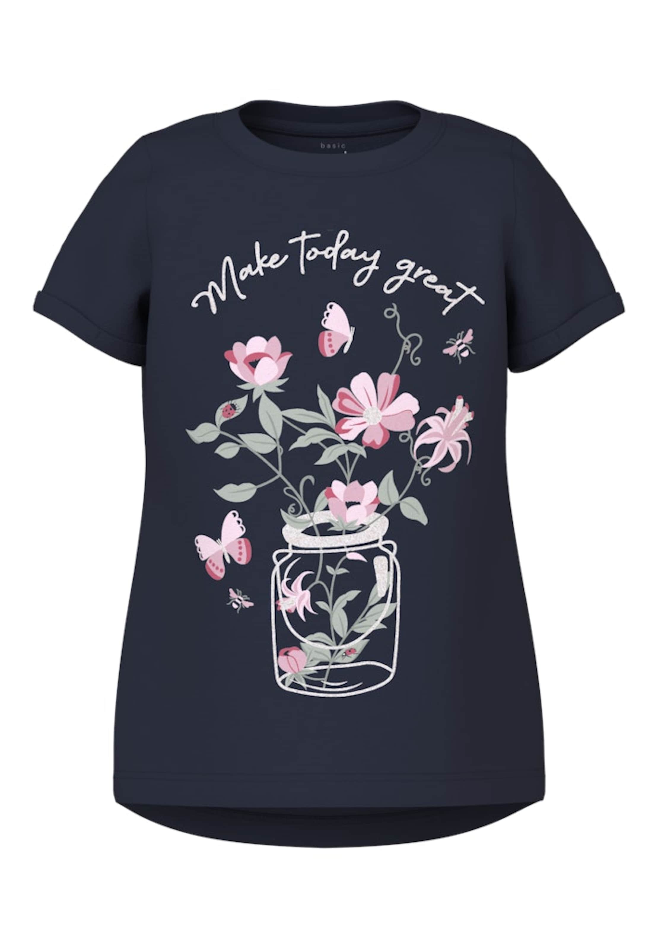 NAME IT Tričko 'NMFVIX' – modrá: přední strana