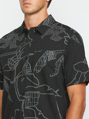 Volcom Regular fit Button Up Shirt 'CAD FLORAL' in Grey